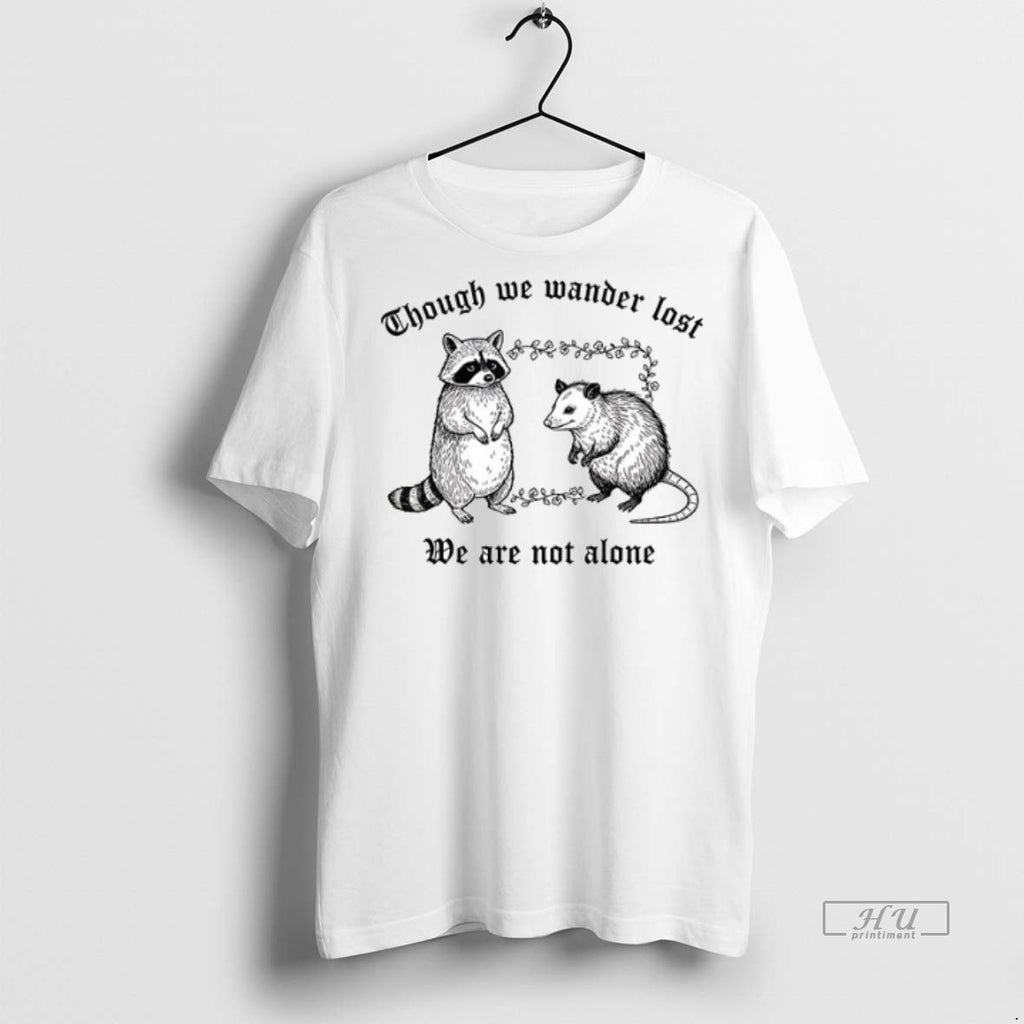 Officials Raccoon And Possum Though We Wander Lost We Are Not Alone Ceramic Ceramic And