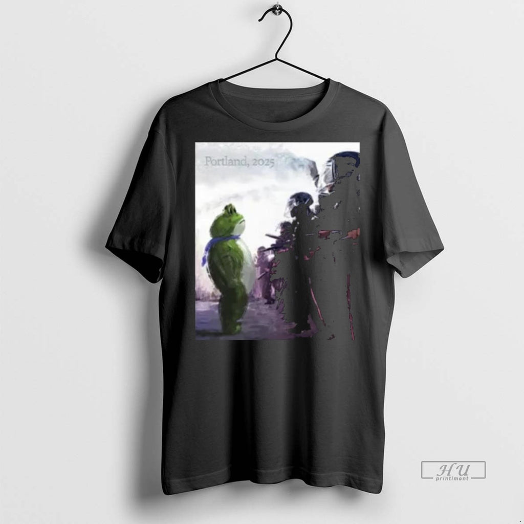 Officials Resist Portland Frog I Stand With Frog Long Sleve Tee Shirt Sweater