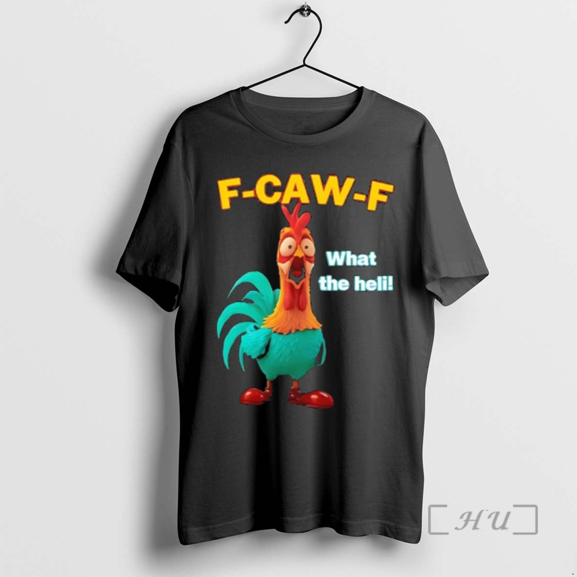 Officials Rooster Frightened F Caw F What The Heli Funny T-Shirts, Hoodie, Sweatshirt | TeeBloomCo.com