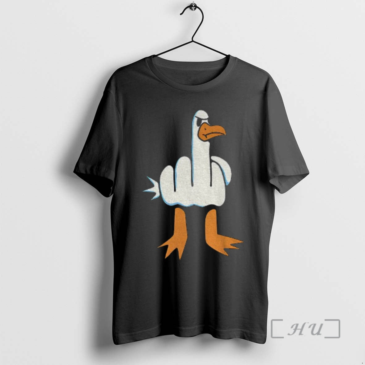 Officials Rude Seagull Middle Finger Funny T-Shirts, Hoodie, Sweatshirt | TeeBloomCo.com