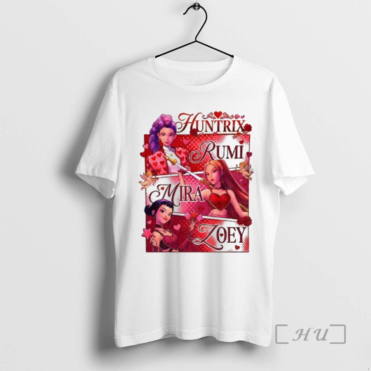 Officials Saja Kpop Idol Huntrix Rumi Mira Zoey Valentines Day T-Shirts, Hoodie, Sweatshirt | TeeBloomCo.com