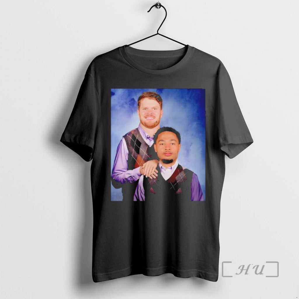 Officials Seattle Step Bros Sam Darnold Jaxon Smith Njigba Football T-Shirts, Hoodie, Sweatshirt | TeeBloomCo.com