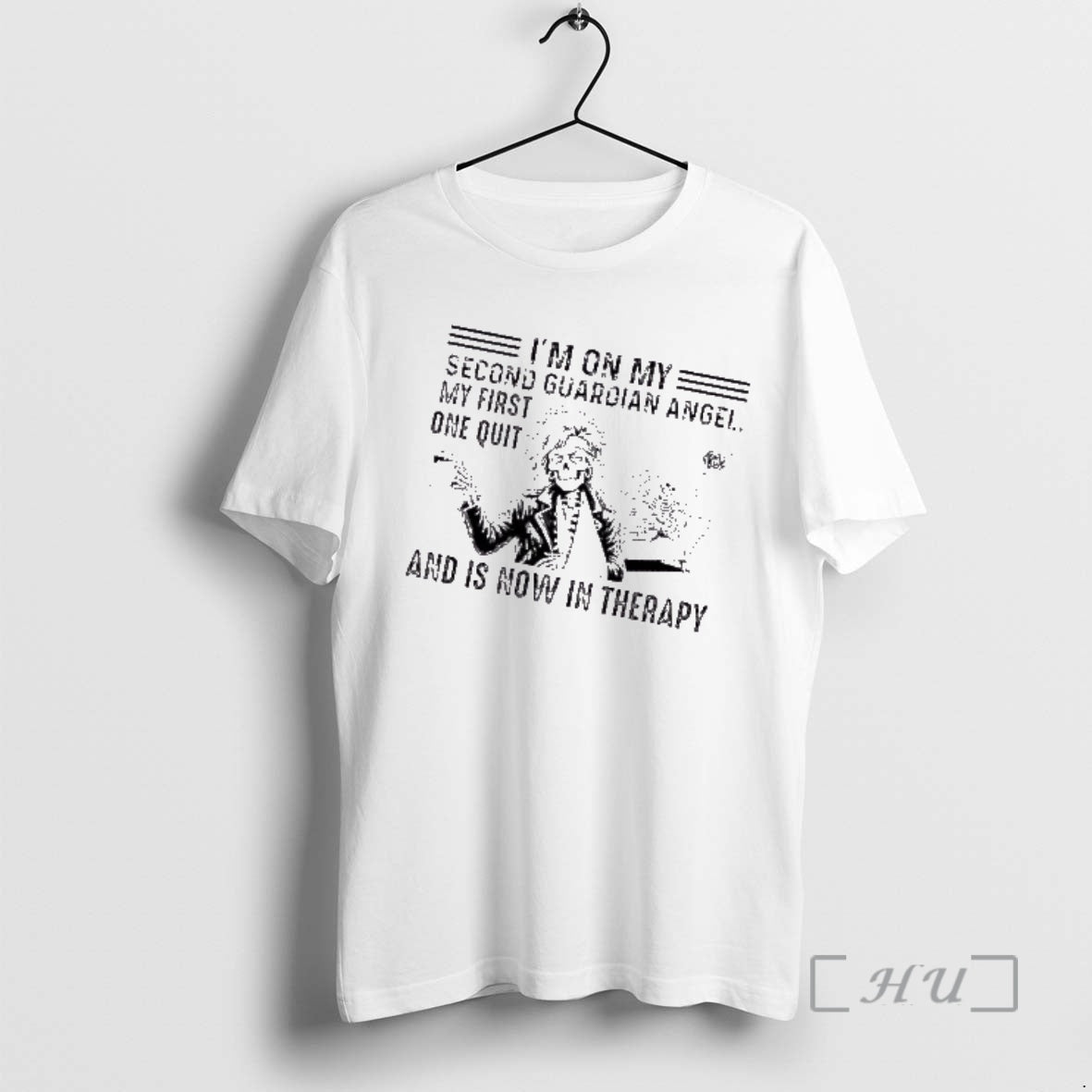 Officials Skeletons Im On My Second Guardian Angel My First One Quit And Is Now T-Shirts, Hoodie, Sweatshirt | TeeBloomCo.com