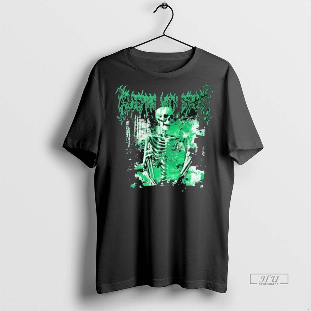 Officials Sleeping With Sirens Dv Metal Skeleton Tee Shirt Sweater