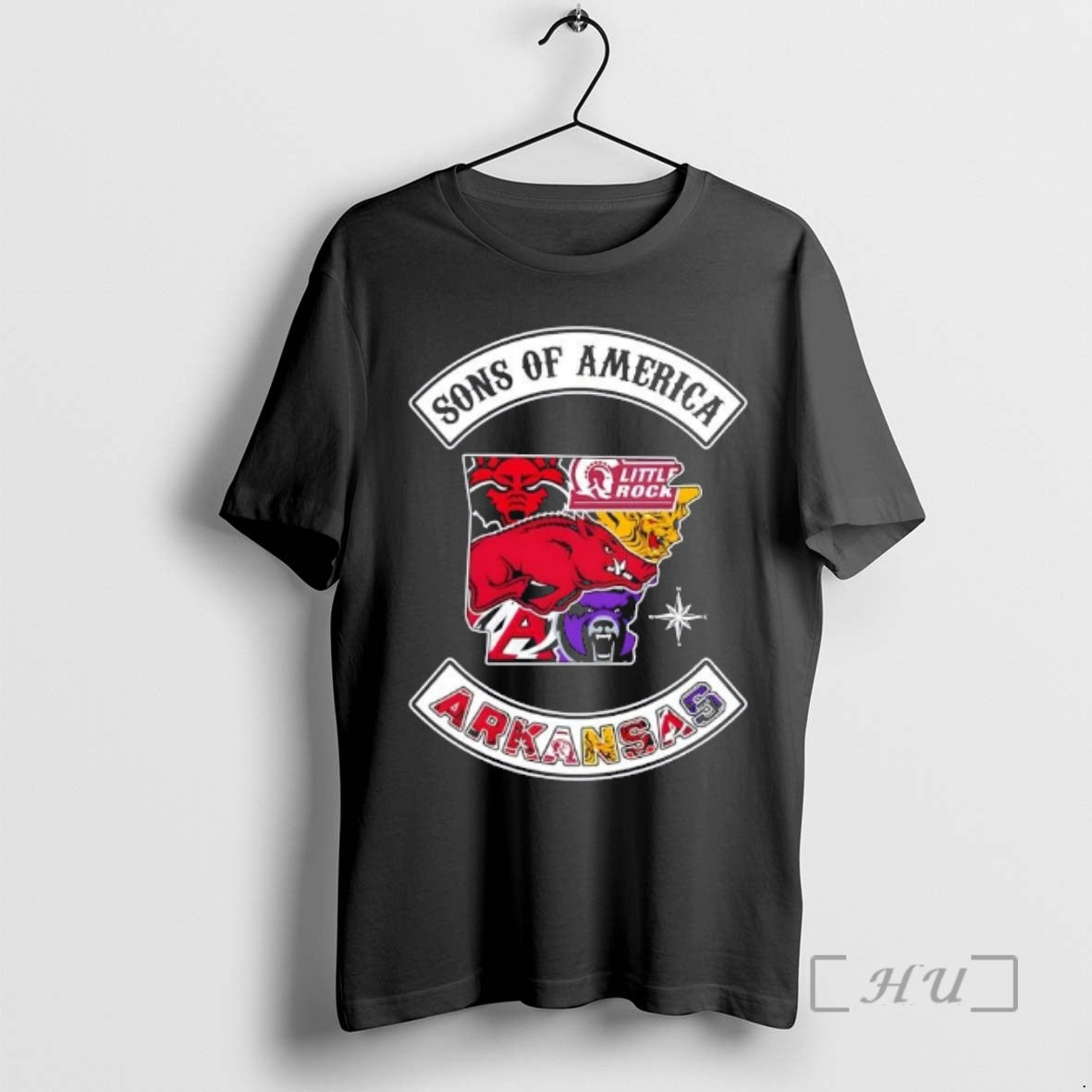 Officials Son Of America Arkansas Map Sports Logos Combine T-Shirts, Hoodie, Sweatshirt | TeeBloomCo.com