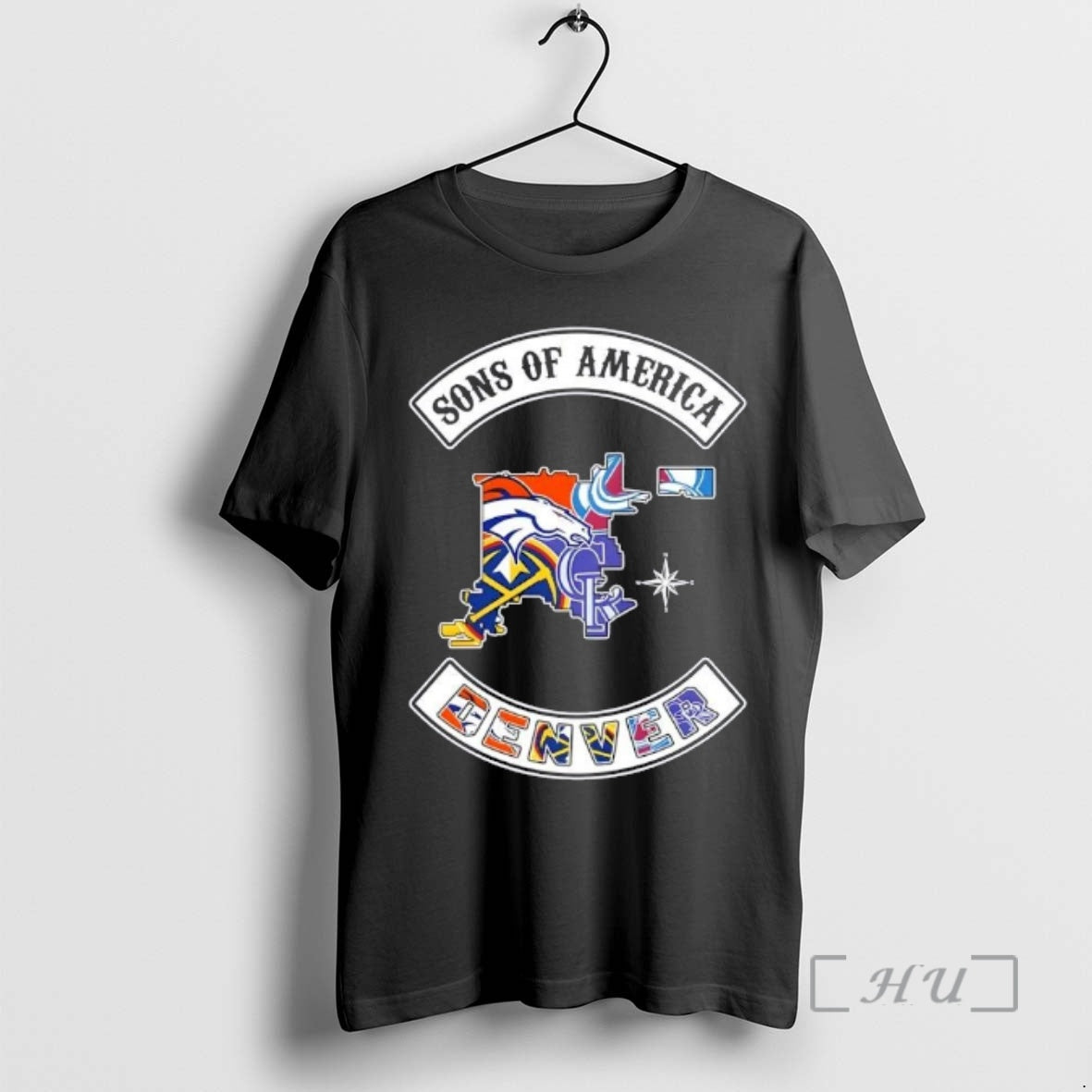 Officials Son Of America Denver Map Sports Logos Combine T-Shirts, Hoodie, Sweatshirt | TeeBloomCo.com