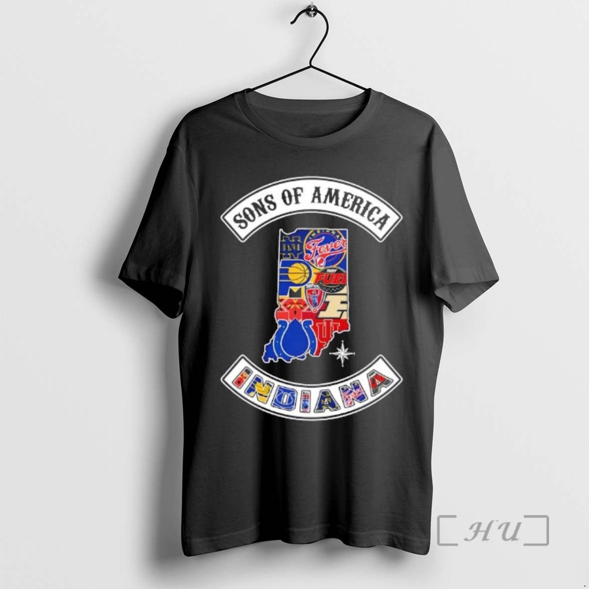 Officials Son Of America Indiana Map Sports Logos Combine T-Shirts, Hoodie, Sweatshirt | TeeBloomCo.com