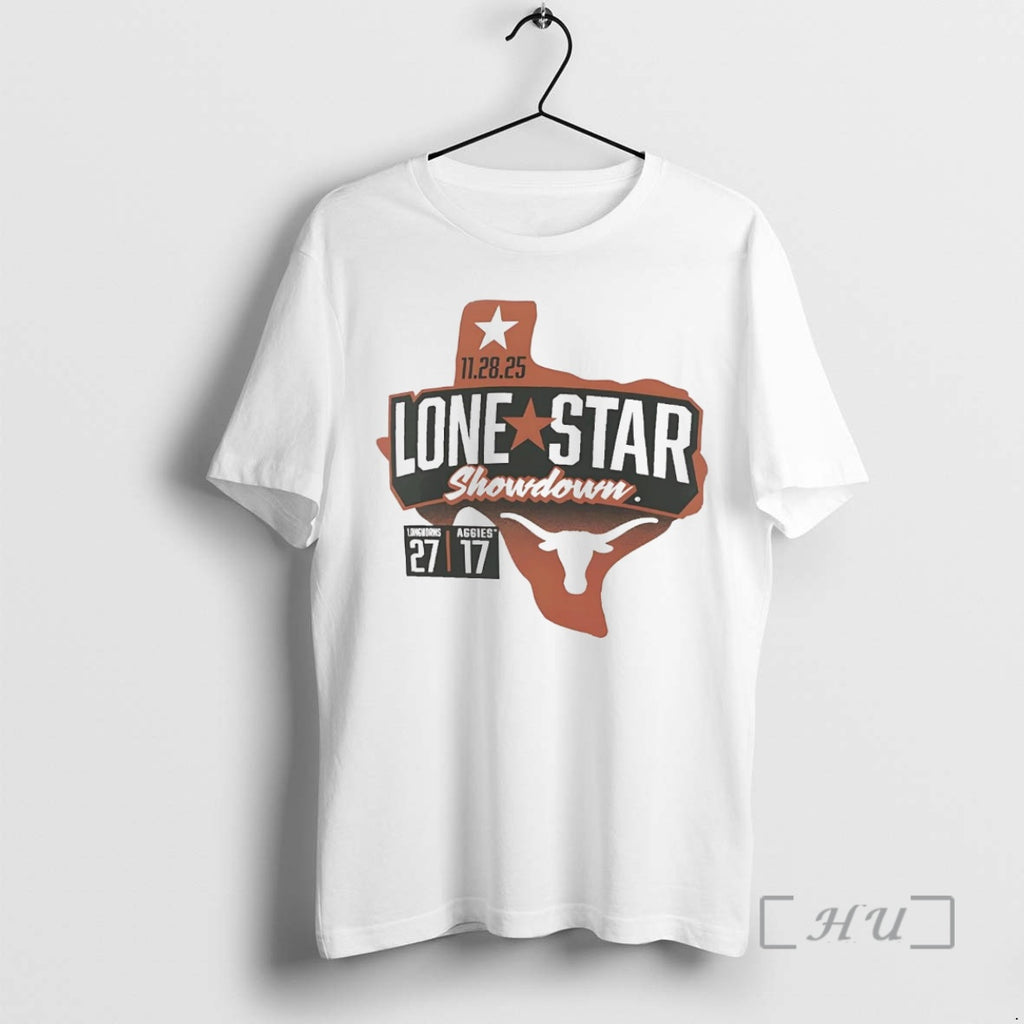 Officials Texas Longhorns Lone Star Showdown Score 2025 T-Shirts, Hoodie, Sweatshirt | TeeBloomCo.com