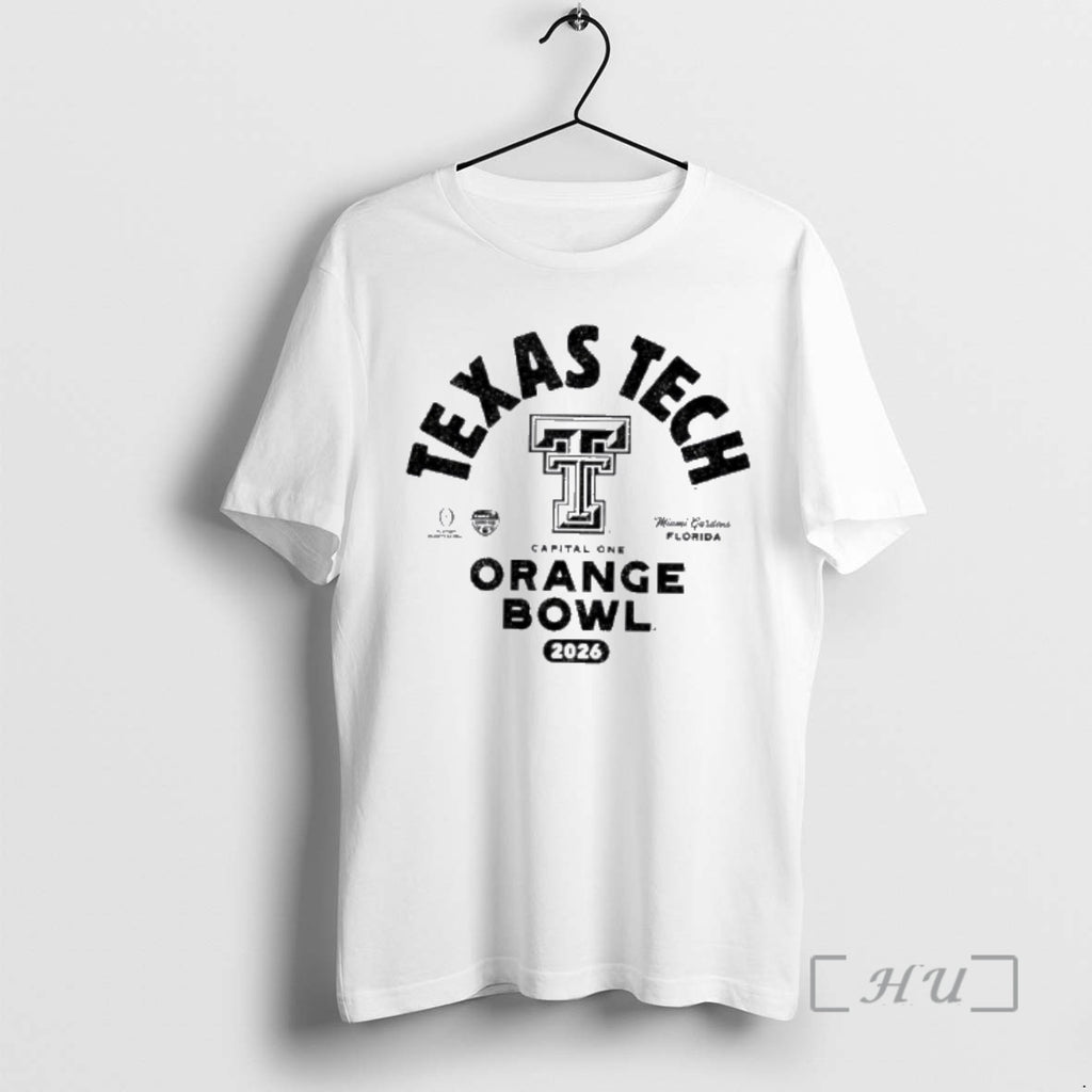 Officials Texas Tech Red Raiders 2026 Capital One Orange Bowl Bound Premium T Shirts Sweater Hoodie, Sweatshirt