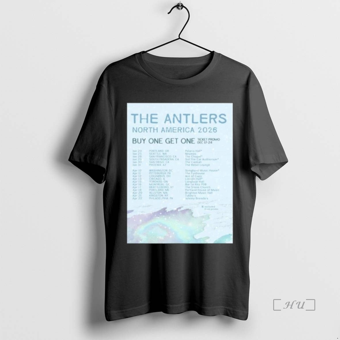 Officials The Antlers North America Tour 2026 Long Sleve T-Shirts, Hoodie, Sweatshirt | TeeBloomCo.com