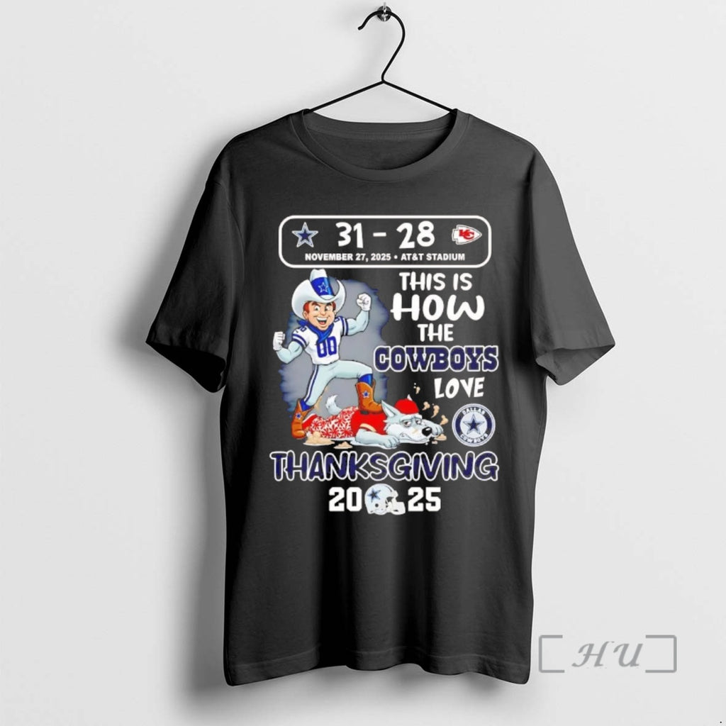 Officials This Is How The Cowboys Love Thanksgiving 2025 Chriast T-Shirts, Hoodie, Sweatshirt | TeeBloomCo.com