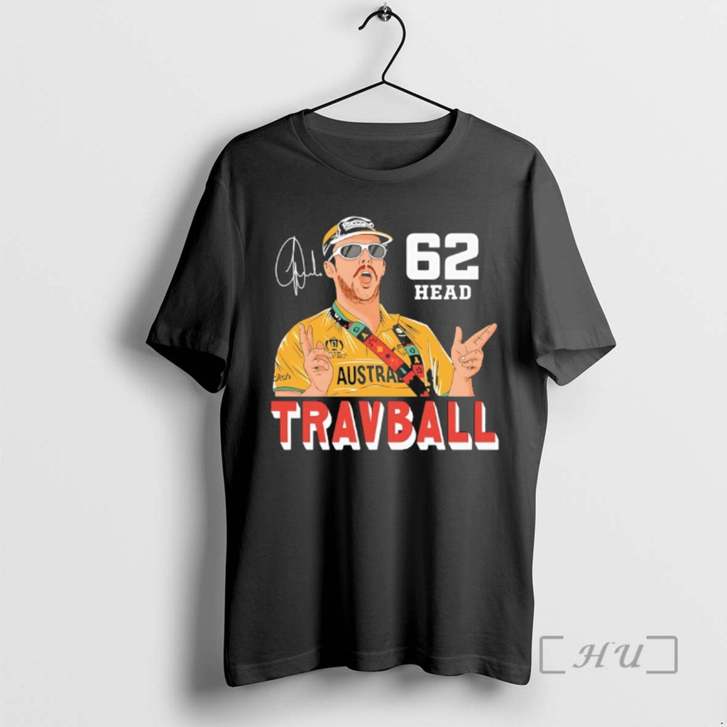 Officials Travis Head 62 Travball Signature T-Shirts, Hoodie, Sweatshirt | TeeBloomCo.com