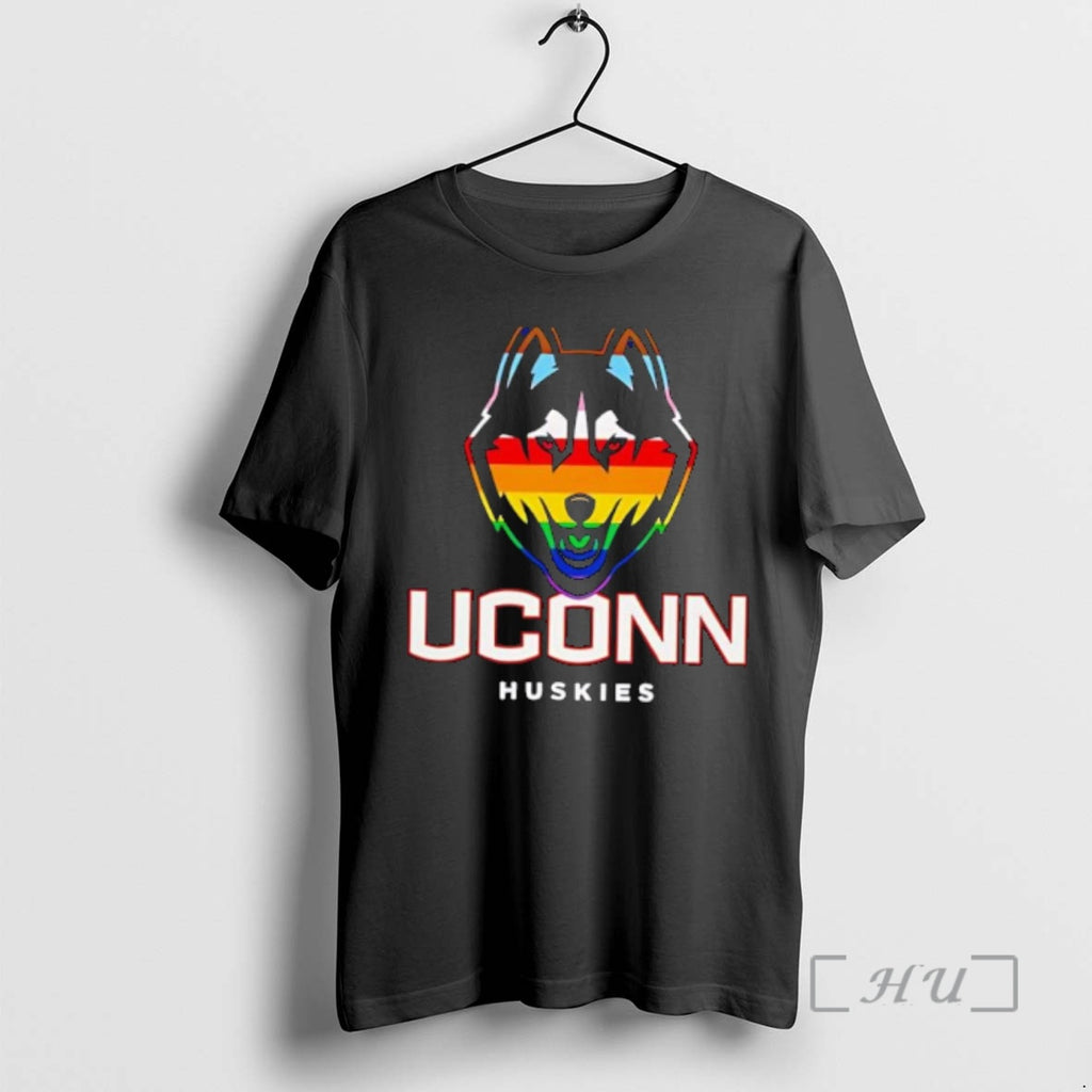 Officials Uconn Huskies Pride Night 2025 Rainbow T-Shirts, Hoodie, Sweatshirt | TeeBloomCo.com
