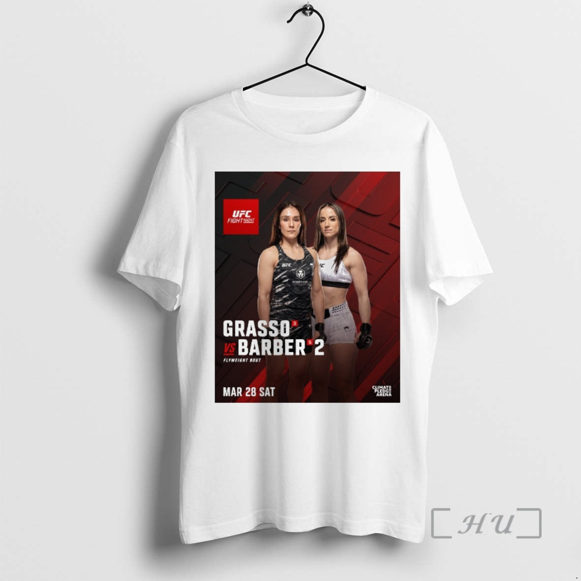 Officials Ufc Fight Night Grasso Vs Barber 2 Flyweight Bout March 28 2026 Premium T-Shirts, Hoodie, Sweatshirt
