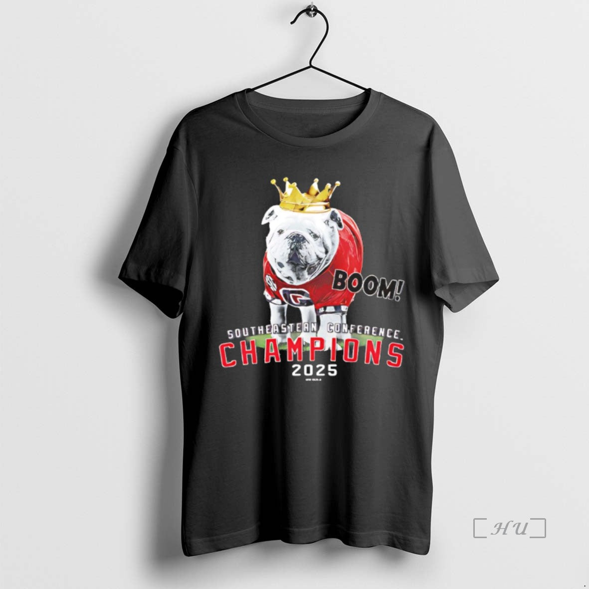 Officials Uga 2025 Sec Champions Mascot Crown T-Shirts, Hoodie, Sweatshirt | TeeBloomCo.com