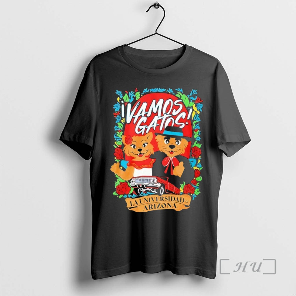 Officials Vamos Gatos La Universidad De Arizona T-Shirts, Hoodie, Sweatshirt | TeeBloomCo.com