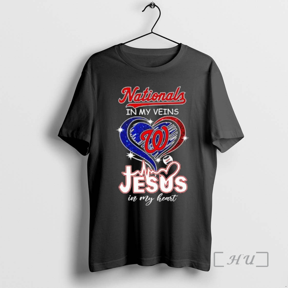 Officials Washington Nationals In My Veins Jesus In My Heart T-Shirts, Hoodie, Sweatshirt | TeeBloomCo.com