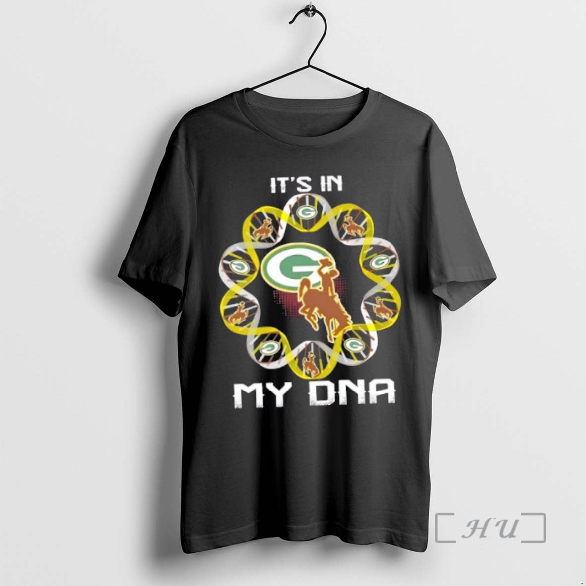 Officials Wisconsin Sports Green Bay Packers X Wyoming Cowboys Its In My Dna Premium T-Shirts, Hoodie, Sweatshirt
