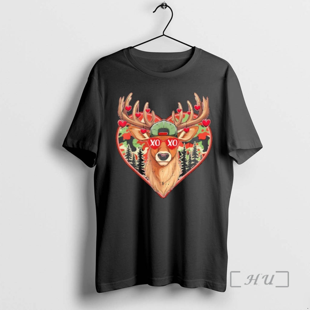 Officials Xoxo Valentine Buck Camo Deer Retro Hunting Valentines Day T-Shirts, Hoodie, Sweatshirt | TeeBloomCo.com
