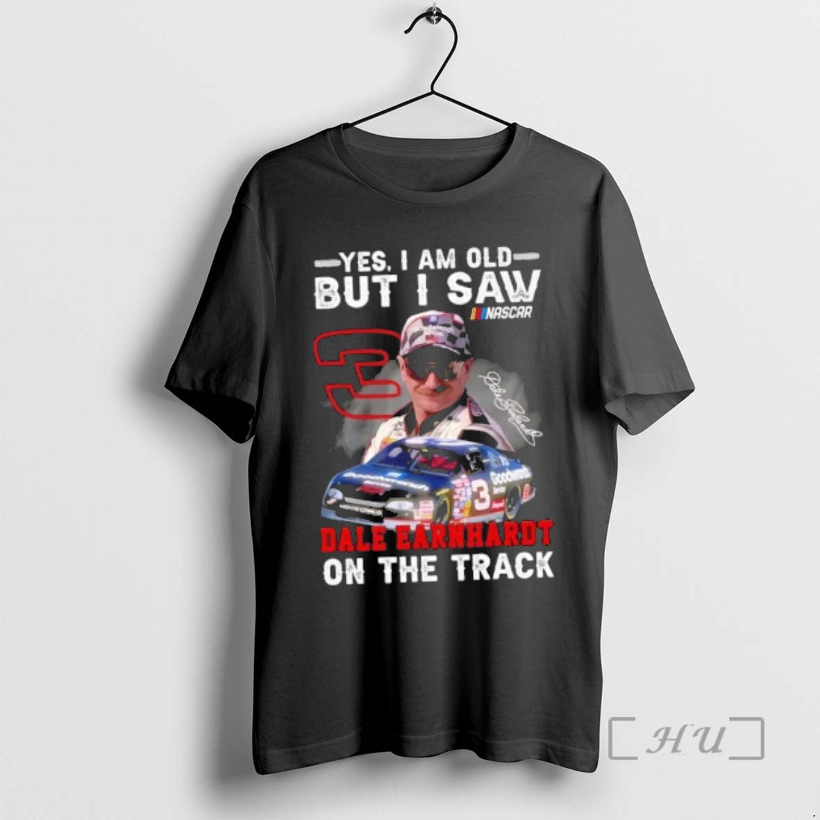 Officials Yes I Am Old But I Saw Nascar Dale Earnhardt On The Track Signature T-Shirts, Hoodie, Sweatshirt | TeeBloomCo.com