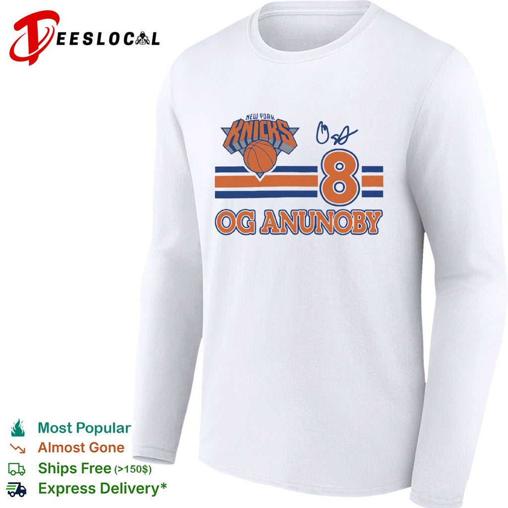 Og Anunoby New York Knicks 8 signature logo Shirt