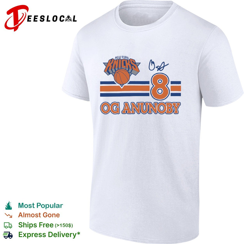 Og Anunoby New York Knicks 8 signature logo Shirt