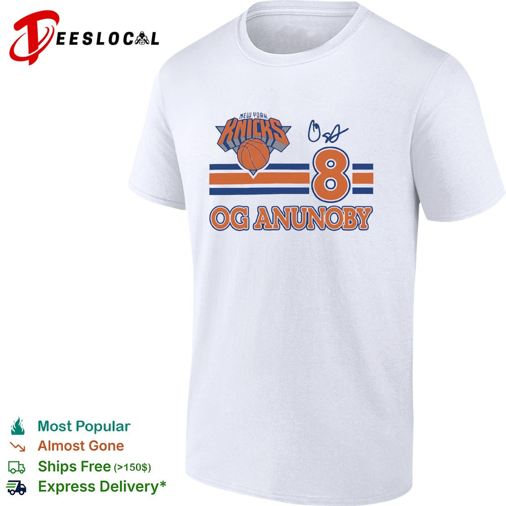 Og Anunoby New York Knicks logo signature shirt