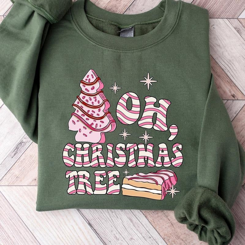 Oh Christmas Tree Crewneck Sweatshirt, Hoodie, T-shirt, Cute Christmas Gifts | TeeBloomCo.com