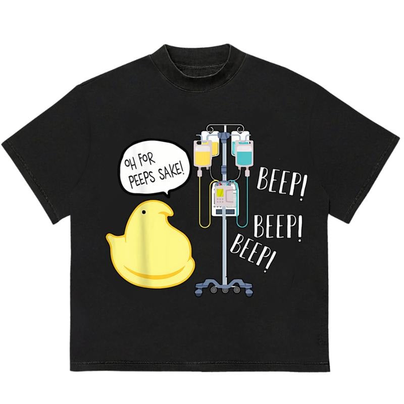 Oh For Peeps Sake T-Shirt Gift for Her Bold Style for Streetwear Lovers Hoodie, Sweatshirt | TeeBloomCo.com