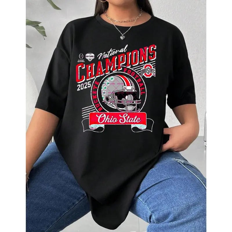 Ohio State National Champions 2025 Football Shirt, Football Png, National Championship Hoodie, Sweatshirt | TeeBloomCo.com