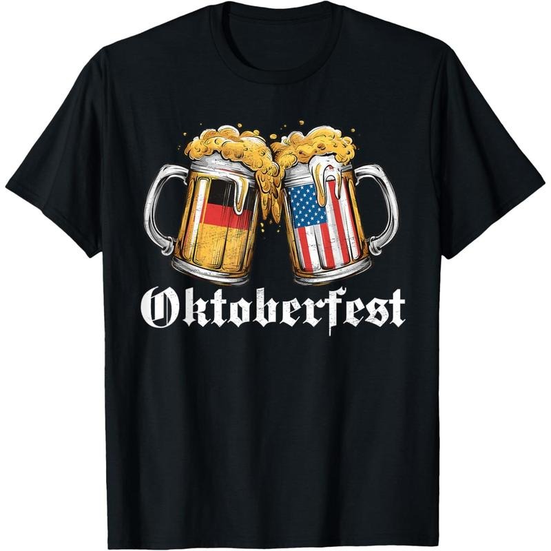 Oktoberfest Beer German American Flag T shirt Oktoberfest T-Shirt made in us Hoodie, Sweatshirt | TeeBloomCo.com