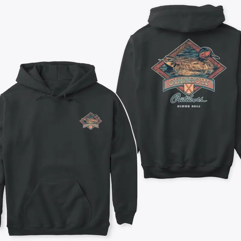 Old Row Sitting Duck Shirt Hoodie Sweatshirt T-shirt, Vintage Duck Hunting shirt, Outdoors Hunting Mallard | TeeBloomCo.com