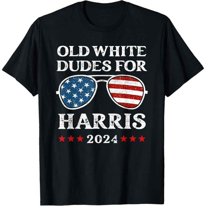 Old White Dudes For Harris Sunglasses Dad Papa For Kamala T-Shirt made in usa Hoodie, Sweatshirt | TeeBloomCo.com