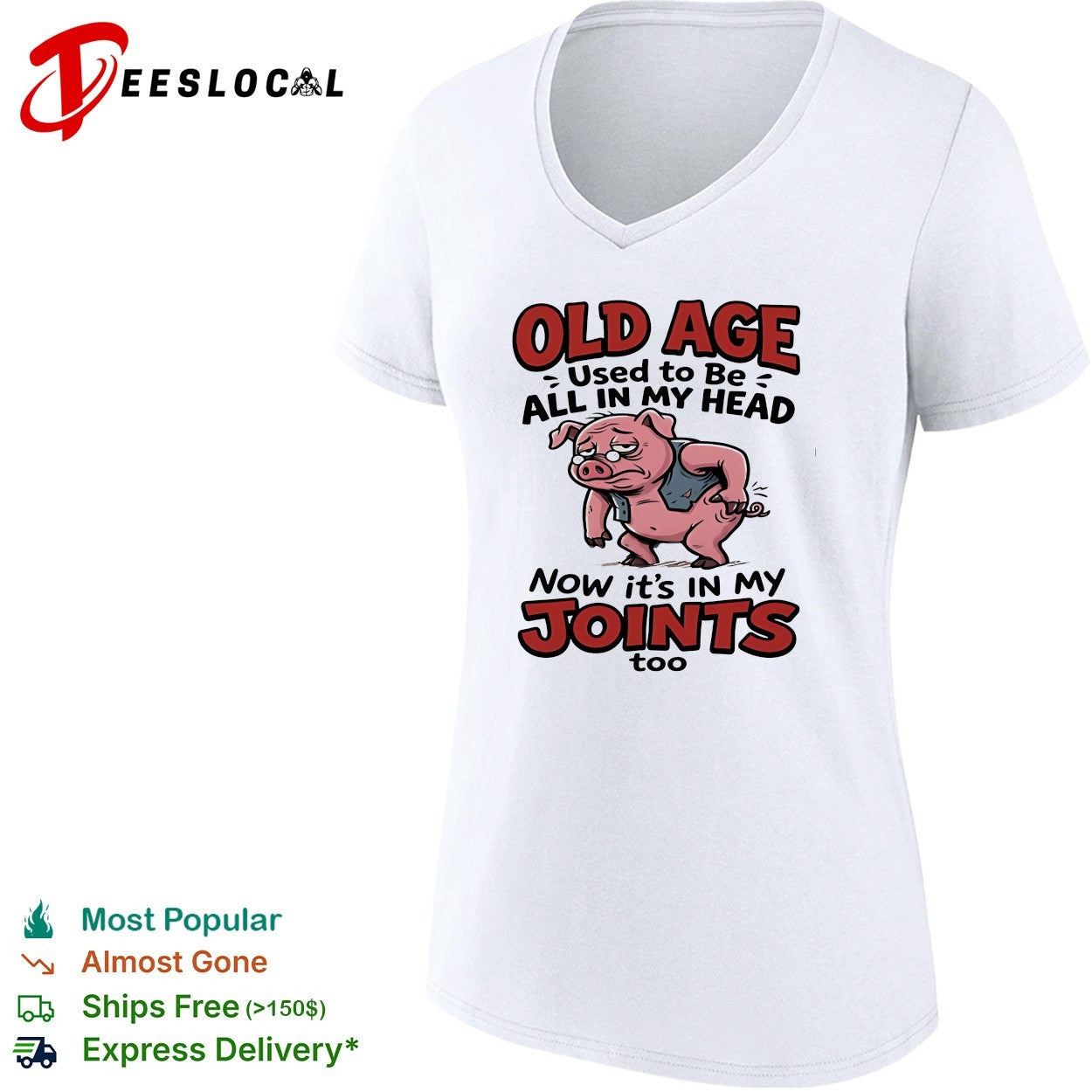 Old pig old age used to be all in my head now it’s in my joints shirt
