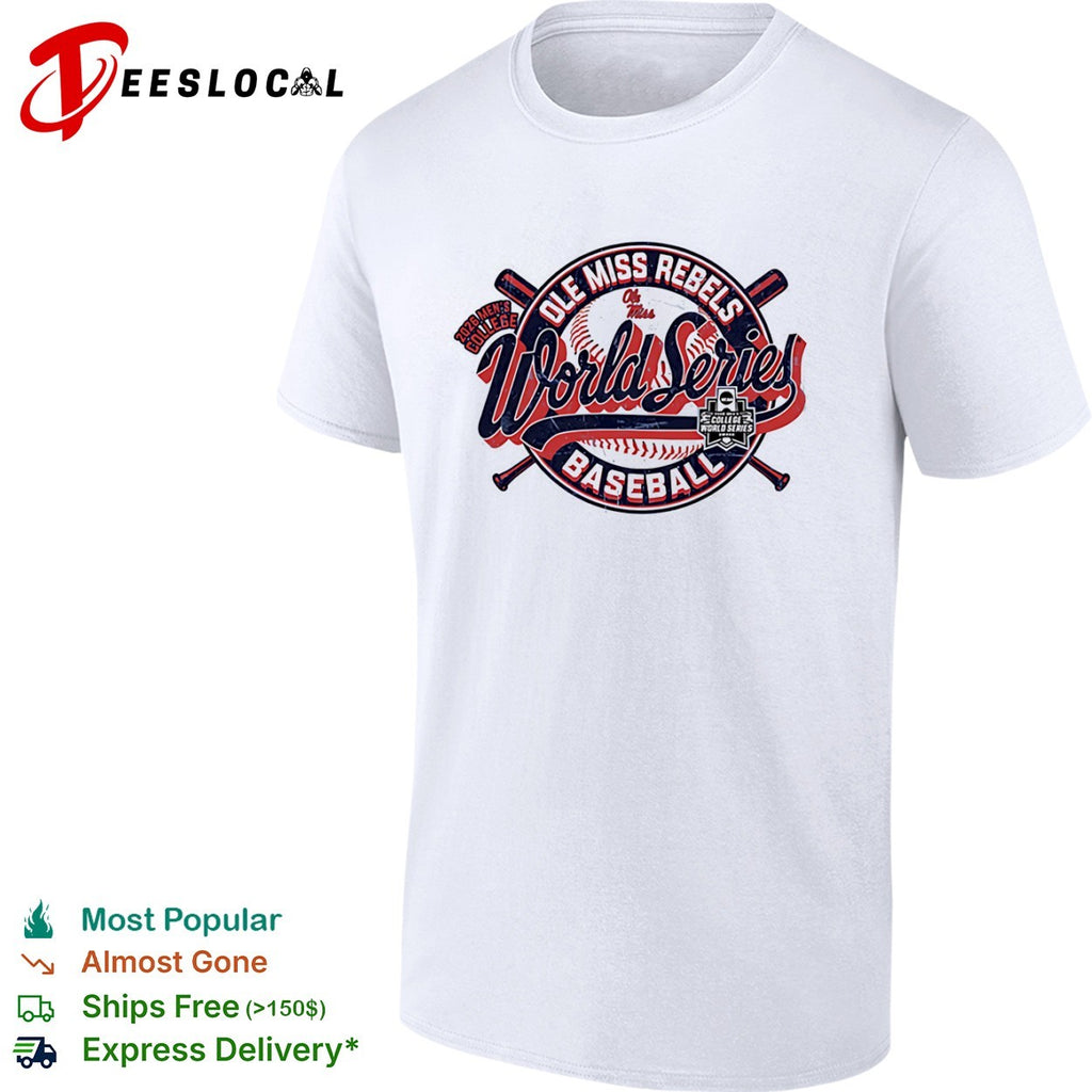 Ole Miss Rebels 2026 Men’s College World Series Baseball Logo shirt