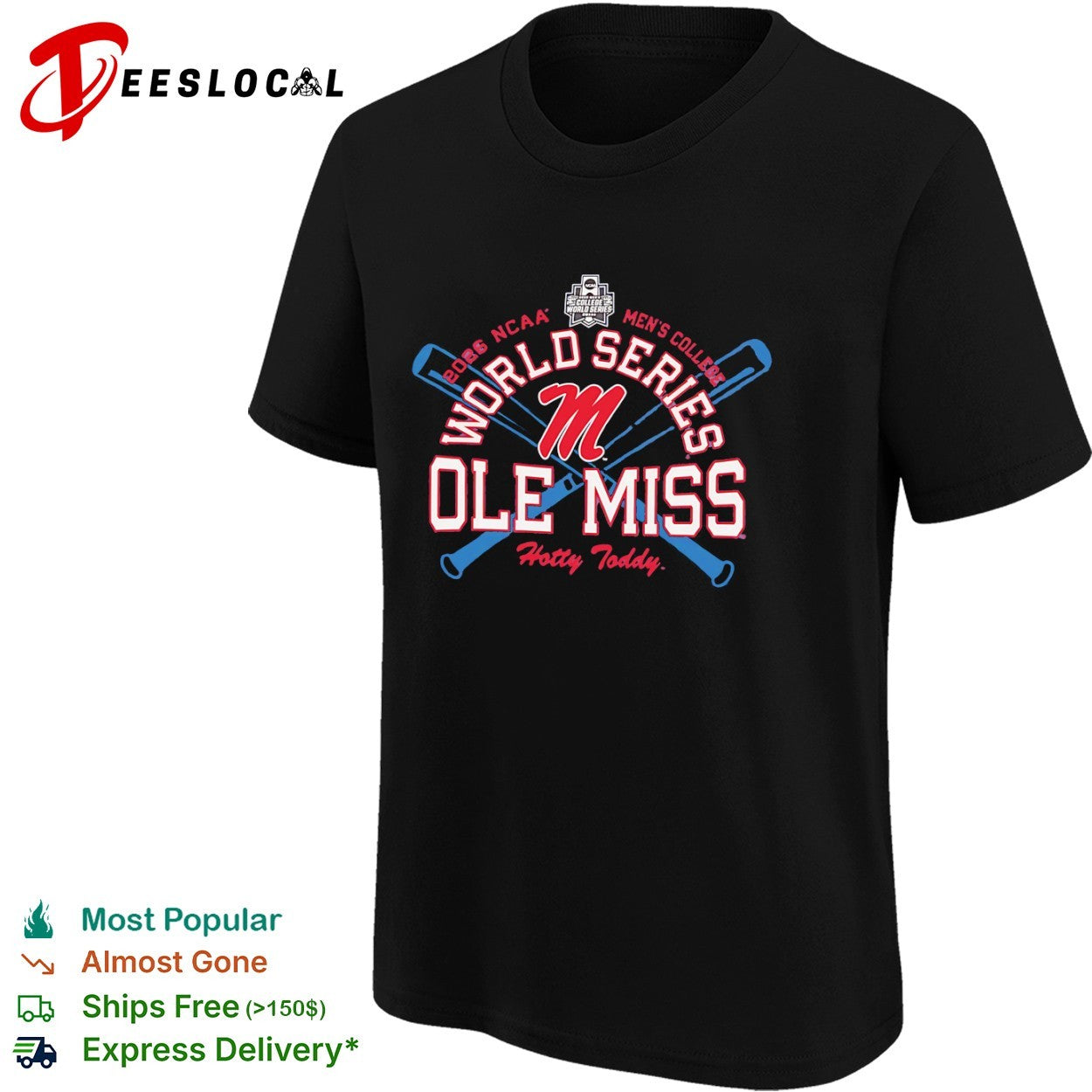 Ole Miss Rebels NCAA Men’s College World Series 2026 shirt