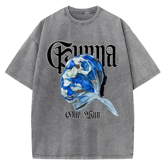 One Of One Blue Petal Mask T-Shirt Art Custom Graphics Tee Crewneck Cotton Menswear Hoodie, Sweatshirt | TeeBloomCo.com