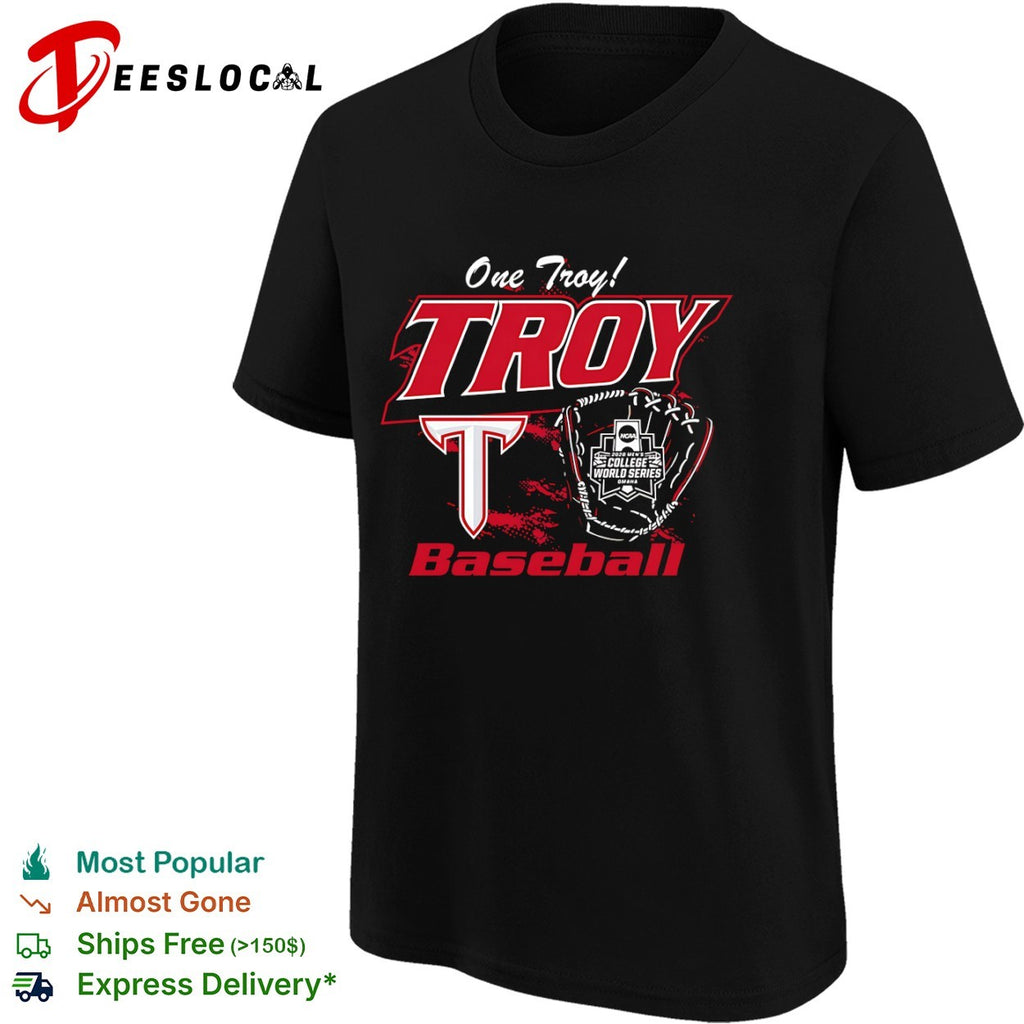 One Troy Troy Baseball 2026 NCAA Men’s College World Series Omaha shirt