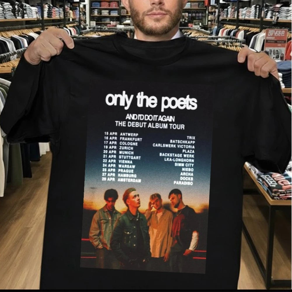 Only The Poets Debut Album Tour 2026 Poster Shirt