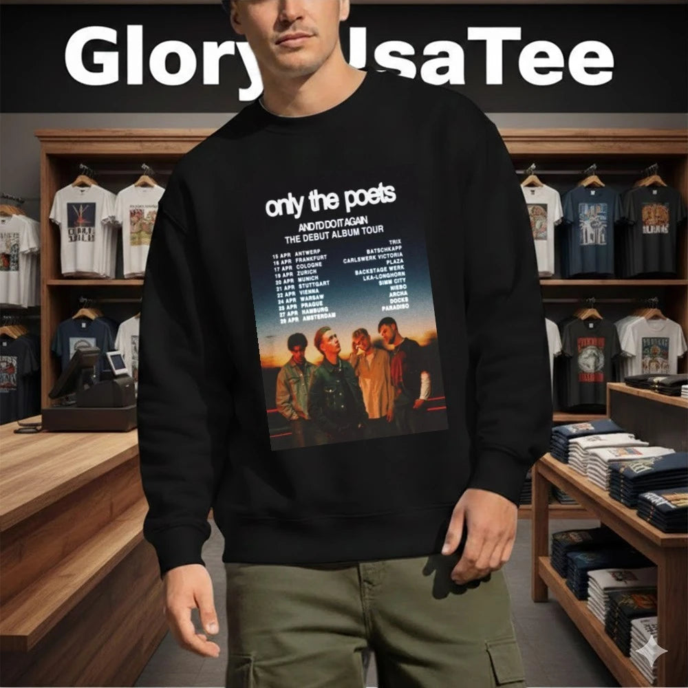Only The Poets Debut Album Tour 2026 Poster Shirt