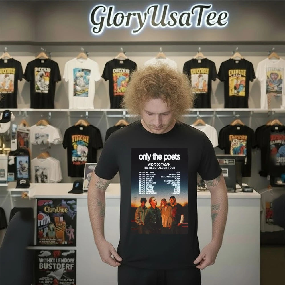 Only The Poets Debut Album Tour 2026 Poster Shirt