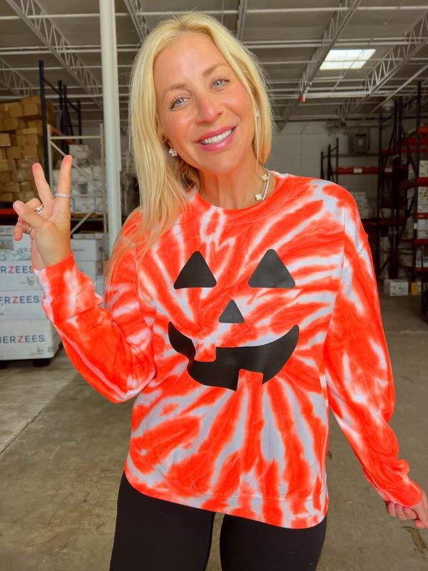 Orange Pumpkin Spider Sweatshirt T-Shirts, Hoodie | TeeBloomCo.com