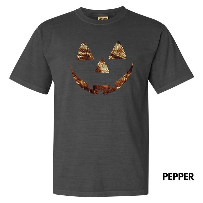 Orange SPANGLED Jack O' Lantern Comfort Colors T-Shirt Hoodie, Sweatshirt | TeeBloomCo.com