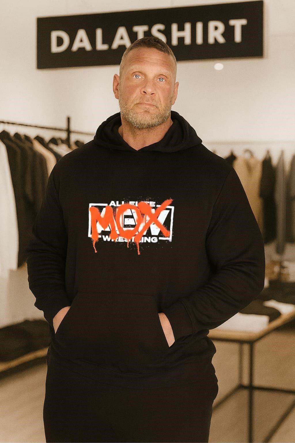 Orange Spray Paint Mox Graffiti All Elite Wrestling shirt