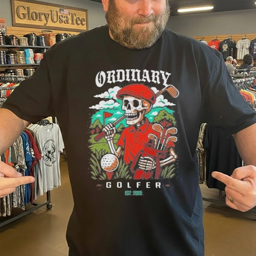 Ordinary Golfer Skeleton Caddy Shirt