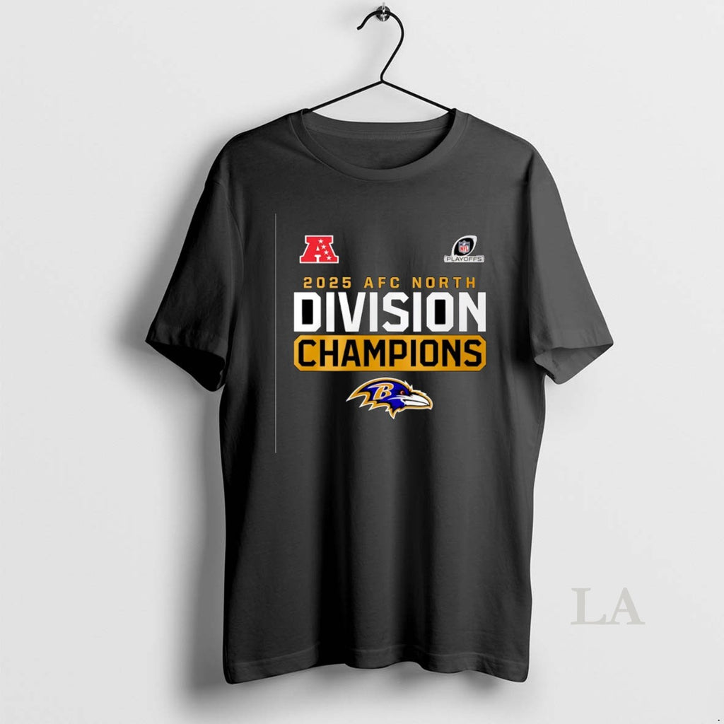 Original Baltimore Ravens 2025 Afc North Division Champions T-Shirts, Hoodie, Sweatshirt | TeeBloomCo.com