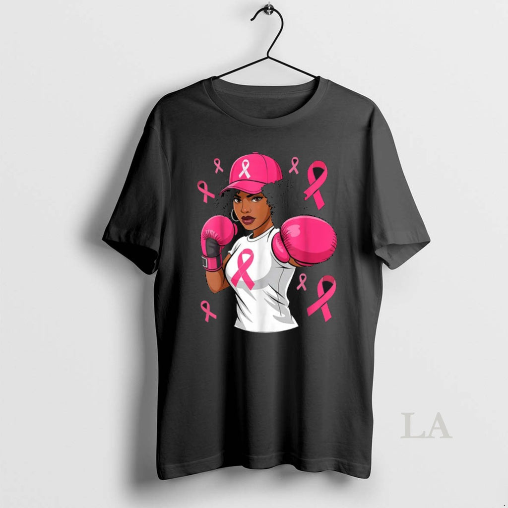 Original Black African American Breast Cancer Afro Pink Ribbon