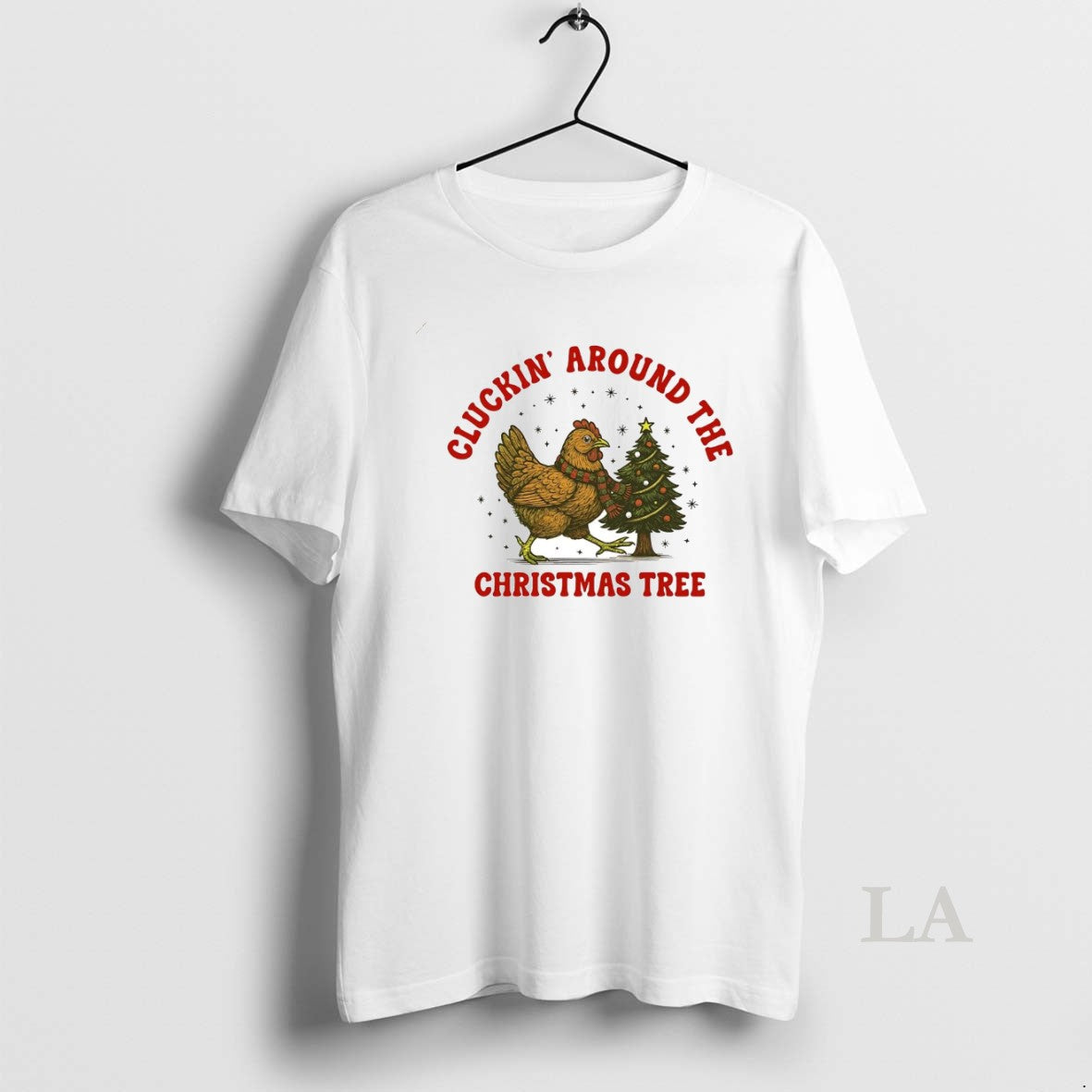 Original Chicken Cluckin Around The Christmas Tree T-Shirts, Hoodie, Sweatshirt | TeeBloomCo.com