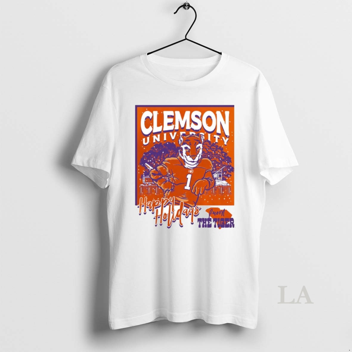 Original Clemson Tigers Happy Holiday From The Tiger Christmas T-Shirts, Hoodie, Sweatshirt | TeeBloomCo.com
