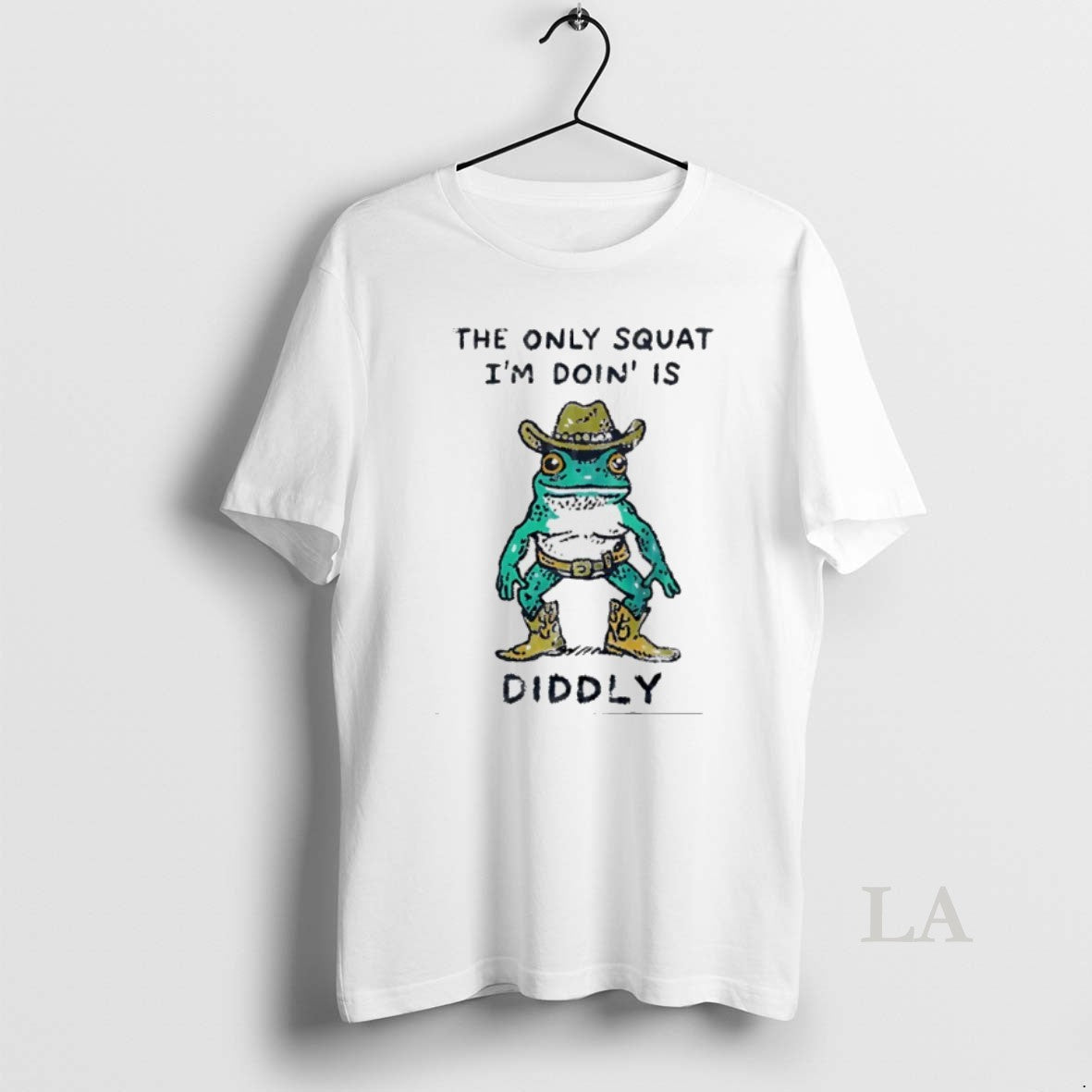 Original Cowboy Frog The Only Squat Im Doing Is Diddly Meme T-Shirts, Hoodie, Sweatshirt | TeeBloomCo.com